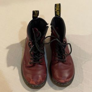 YOUTH 1460 SOFTY T LEATHER LACE UP BOOTS